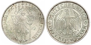 3 Reichsmark 魏瑪共和國 (1919 - 1933) 銀 