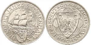 3 Reichsmark 魏瑪共和國 (1919 - 1933) 銀 