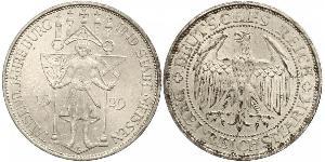 3 Reichsmark 魏瑪共和國 (1919 - 1933) 銀 