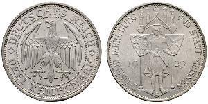 3 Reichsmark 魏瑪共和國 (1919 - 1933) 銀 