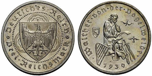 3 Reichsmark 魏瑪共和國 (1919 - 1933) 銀 
