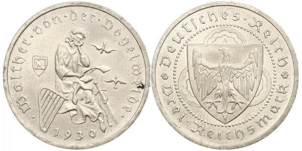 3 Reichsmark 魏瑪共和國 (1919 - 1933) 銀 