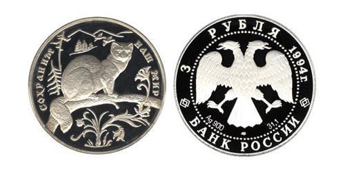 3 Rublo Federazione russa (1991 - ) Argento 