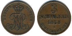 3 Schwaren States of Germany Copper 