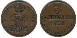 3 Schwaren States of Germany Copper 