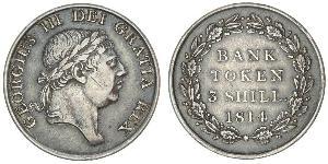 3 Shilling Regno Unito  Argento Giorgio III (1738-1820)