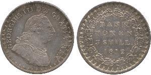 3 Shilling Regno Unito di Gran Bretagna e Irlanda (1801-1922) Argento Giorgio III (1738-1820)