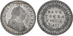 3 Shilling Regno Unito di Gran Bretagna e Irlanda (1801-1922) Argento Giorgio III (1738-1820)