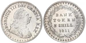 3 Shilling Regno Unito di Gran Bretagna e Irlanda (1801-1922) Argento Giorgio III (1738-1820)