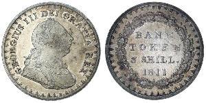 3 Shilling Regno Unito di Gran Bretagna e Irlanda (1801-1922) Argento Giorgio III (1738-1820)