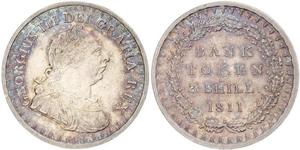 3 Shilling Regno Unito di Gran Bretagna e Irlanda (1801-1922) Argento Giorgio III (1738-1820)