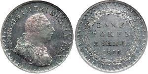 3 Shilling Regno Unito di Gran Bretagna e Irlanda (1801-1922) Argento Giorgio III (1738-1820)