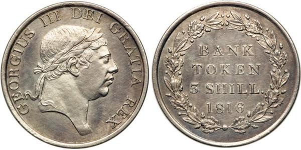 3 Shilling Regno Unito di Gran Bretagna e Irlanda (1801-1922) Argento Giorgio III (1738-1820)