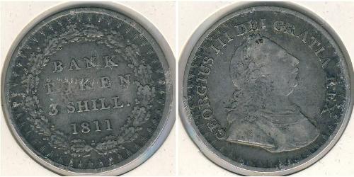 3 Shilling Reino Unido Plata Jorge III (1738-1820)