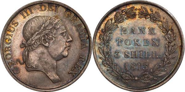 3 Shilling Reino Unido Plata Jorge III (1738-1820)