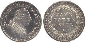 3 Shilling Reino Unido de Gran Bretaña e Irlanda (1801-1922) Plata Jorge III (1738-1820)