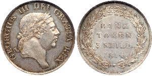 3 Shilling Vereinigtes Königreich von Großbritannien und Irland (1801-1922) Silber Georg III (1738-1820)