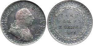 3 Shilling Vereinigtes Königreich von Großbritannien und Irland (1801-1922) Silber Georg III (1738-1820)