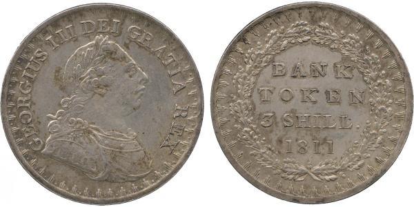 3 Shilling United Kingdom of Great Britain and Ireland (1801-1922) Silver George III (1738-1820)