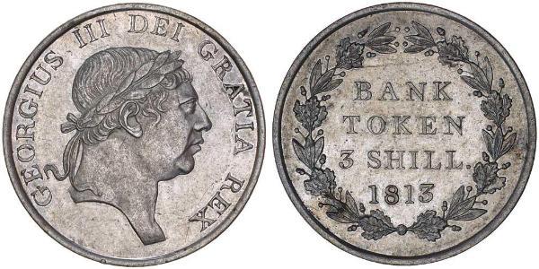 3 Shilling 英国 銀 喬治三世 (1738-1820)