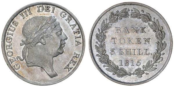3 Shilling 英国 銀 喬治三世 (1738-1820)