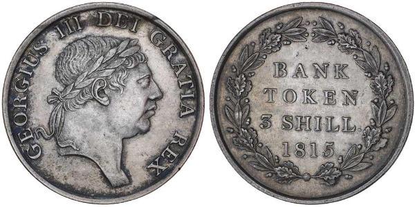 3 Shilling 英国 銀 喬治三世 (1738-1820)