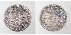 3 Grosh Pologne Argent Sigismund III
