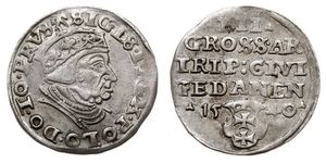 3 Грош Польша Серебро Sigismund I the Old