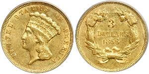 3 Долар США (1776 - ) Золото 