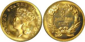 3 Долар США (1776 - ) Золото 