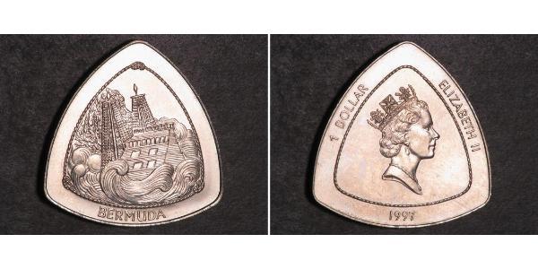 3 Долар Бермудські острови Срібло Єлизавета II (1926-2022)