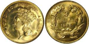 3 Доллар США (1776 - ) Золото 