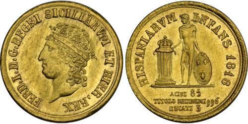 3 Дукат Italian city-states Золото Ferdinand I of the Two Sicilies (1751 - 1825)
