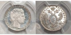 3 Крейцер Австрийская империя (1804-1867) Серебро Ferdinand I of Austria (1793 - 1875)