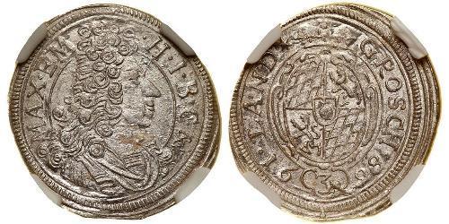 3 Крейцер Бавария (курфюршество) (1623 - 1806) Серебро Максимилиан II (курфюрст Баварии)
