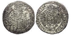 3 Крейцер Богемия Серебро Карл VI император Св. Римской империи (1685-1740)