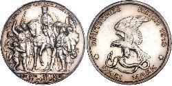 3 Mark Regno di Prussia (1701-1918) Argento 