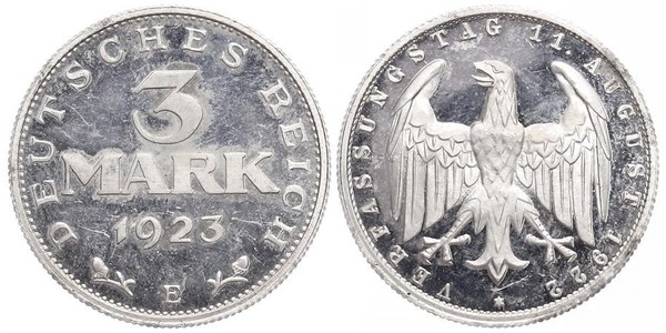 3 Марка Веймарская республика (1918-1933) Алюминий 
