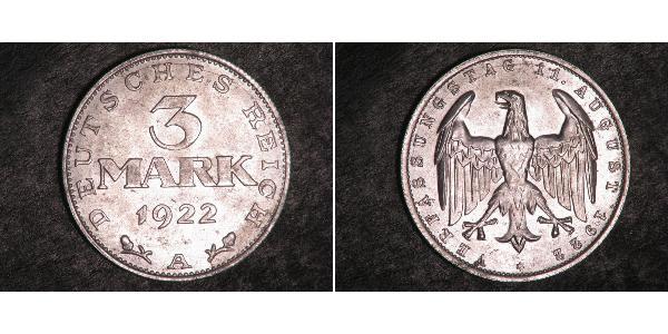 3 Марка Веймарская республика (1918-1933) Алюминий 