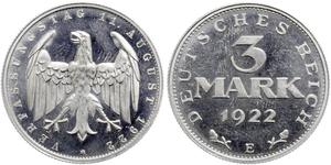 3 Марка Веймарська республіка (1918-1933) Алюміній 