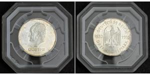 3 Марка Веймарская республика (1918-1933) Серебро 
