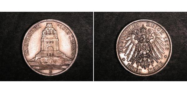 3 Марка Германия Серебро 