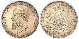 3 Марка Германская империя (1871-1918) Серебро 