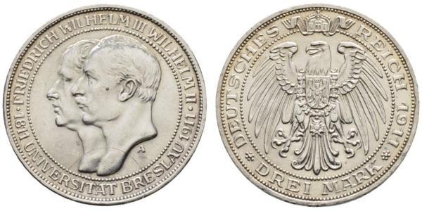 3 Марка Пруссия (королевство) (1701-1918) Серебро Фридрих Вильгельм III, король Пруссии (1770 -1840)