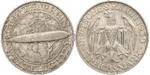 3 Марка Веймарська республіка (1918-1933) Срібло 