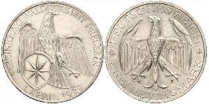 3 Марка Веймарська республіка (1918-1933) Срібло 