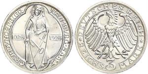 3 Марка Веймарська республіка (1918-1933) Срібло 