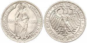 3 Марка Веймарська республіка (1918-1933) Срібло 