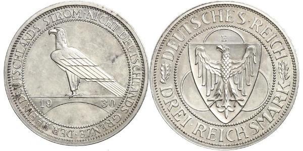 3 Марка Веймарська республіка (1918-1933) Срібло 