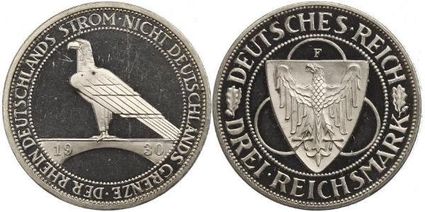 3 Марка Веймарська республіка (1918-1933) Срібло 